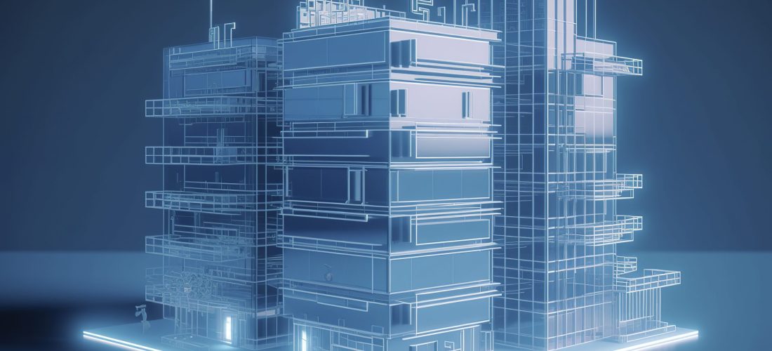 Modern smart home systems of smart building, The smart home is isolated background, Generate Ai